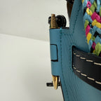 Loewe Gate Blue Saddle Bag