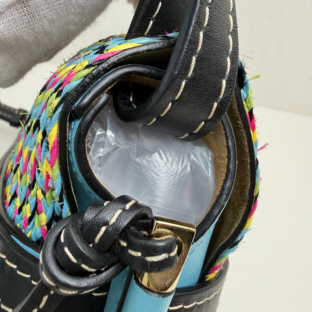 Loewe Gate Blue Saddle Bag