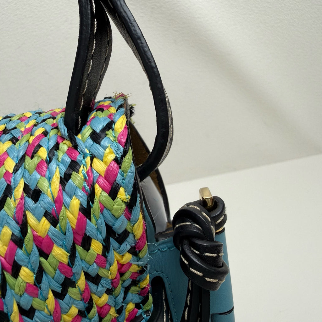 Loewe Gate Blue Saddle Bag