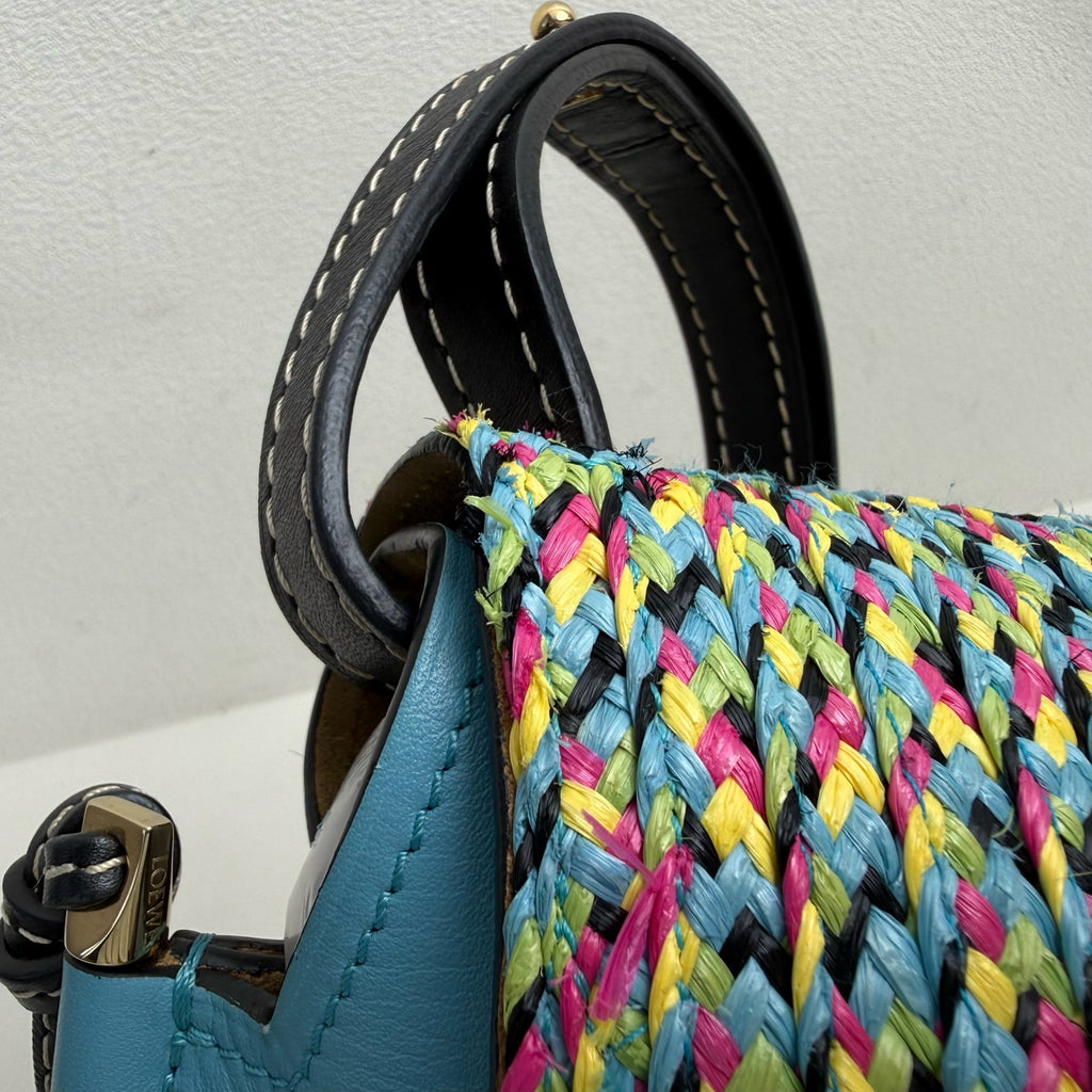 Loewe Gate Blue Saddle Bag
