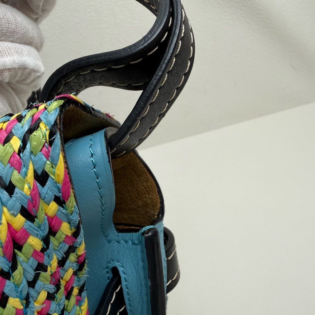 Loewe Gate Blue Saddle Bag