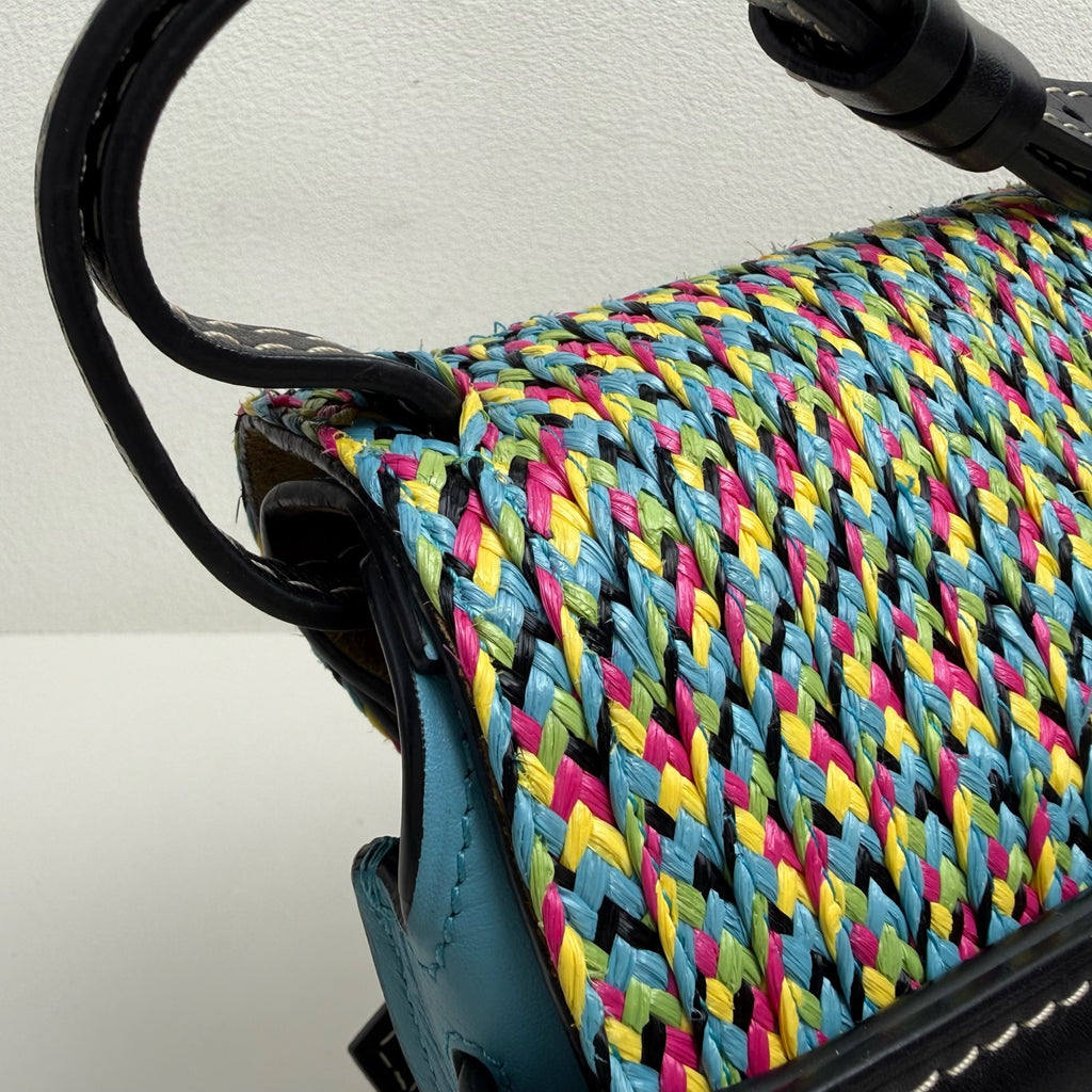 Loewe Gate Blue Saddle Bag