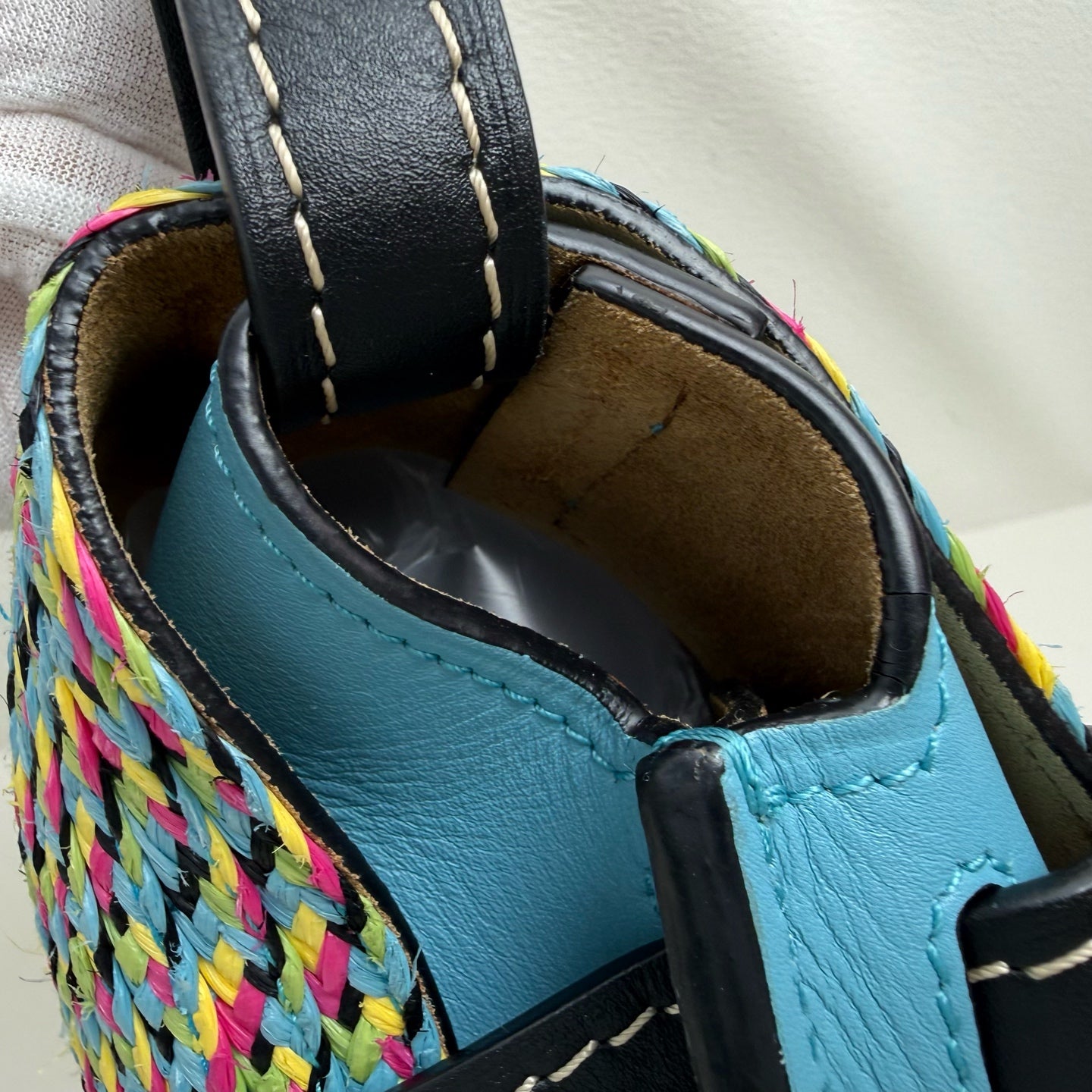 Loewe Gate Blue Saddle Bag