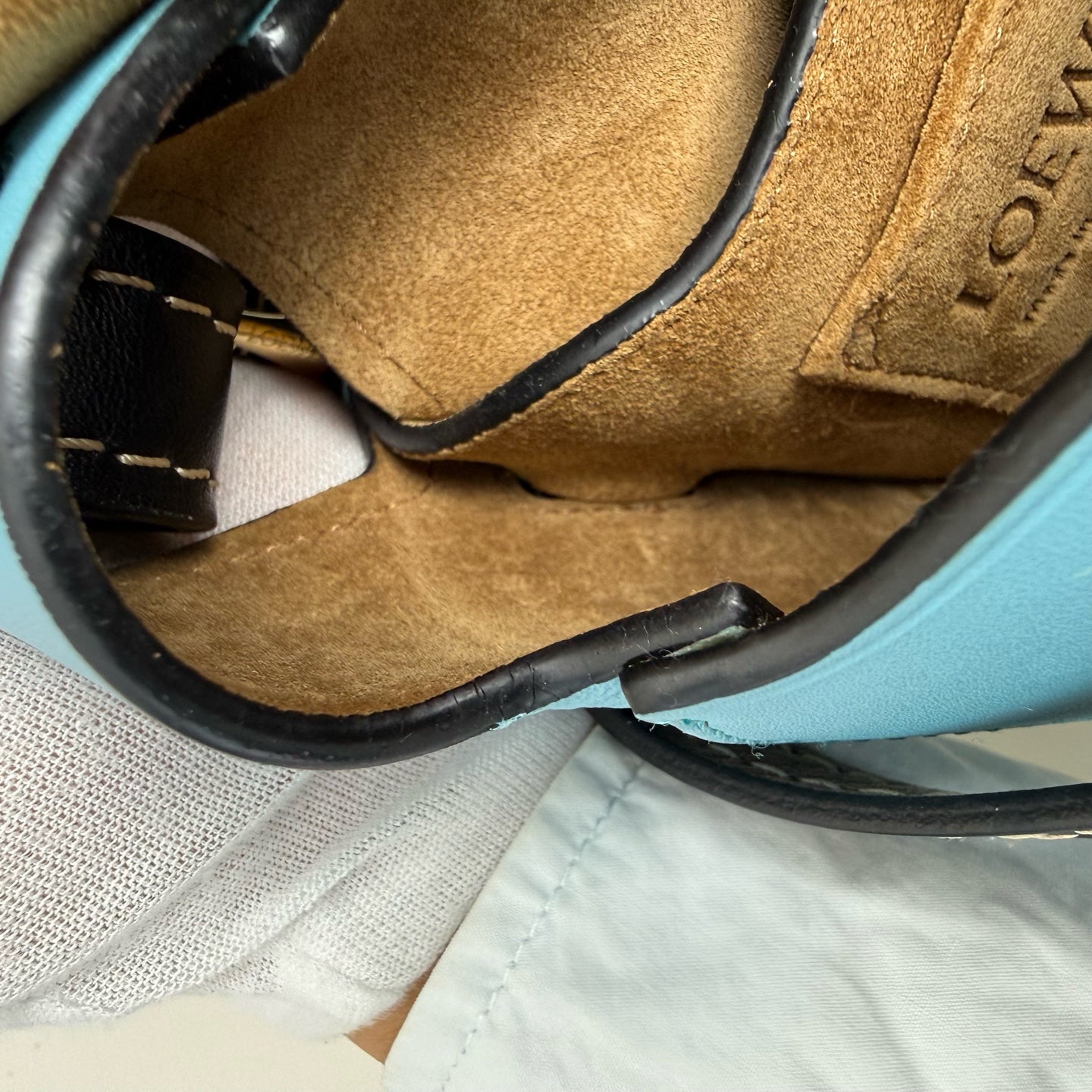 Loewe Gate Blue Saddle Bag