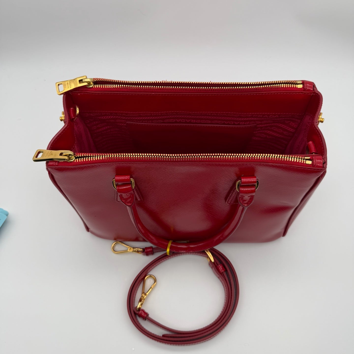 Prada Red Satchel