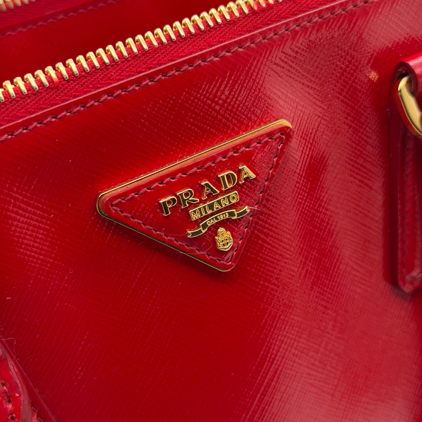 Prada Red Satchel