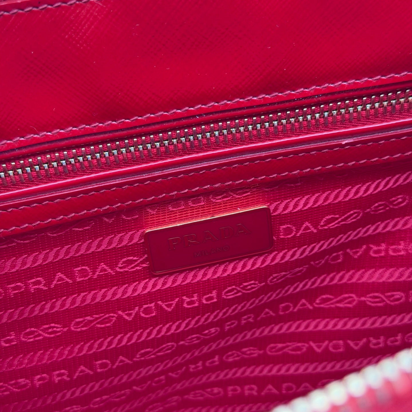 Prada Red Satchel