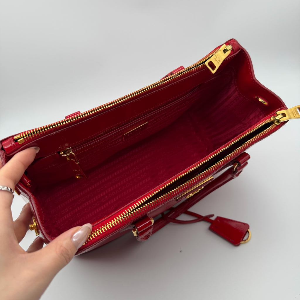 Prada Red Satchel