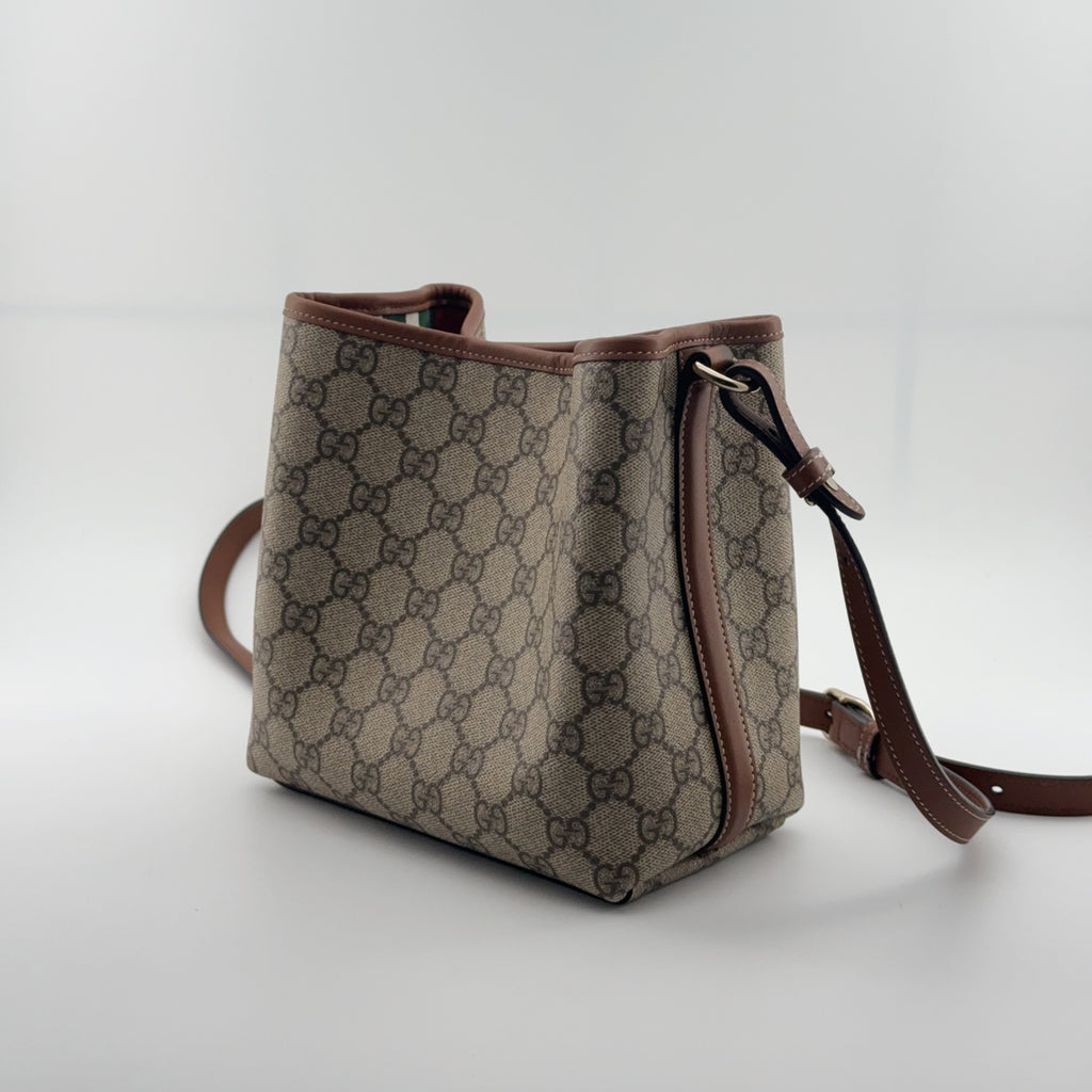 Gucci [New] GG Emblem Series Mini Shoulder Bag Bucket & Drawstring Bag 815118FAD6L9741