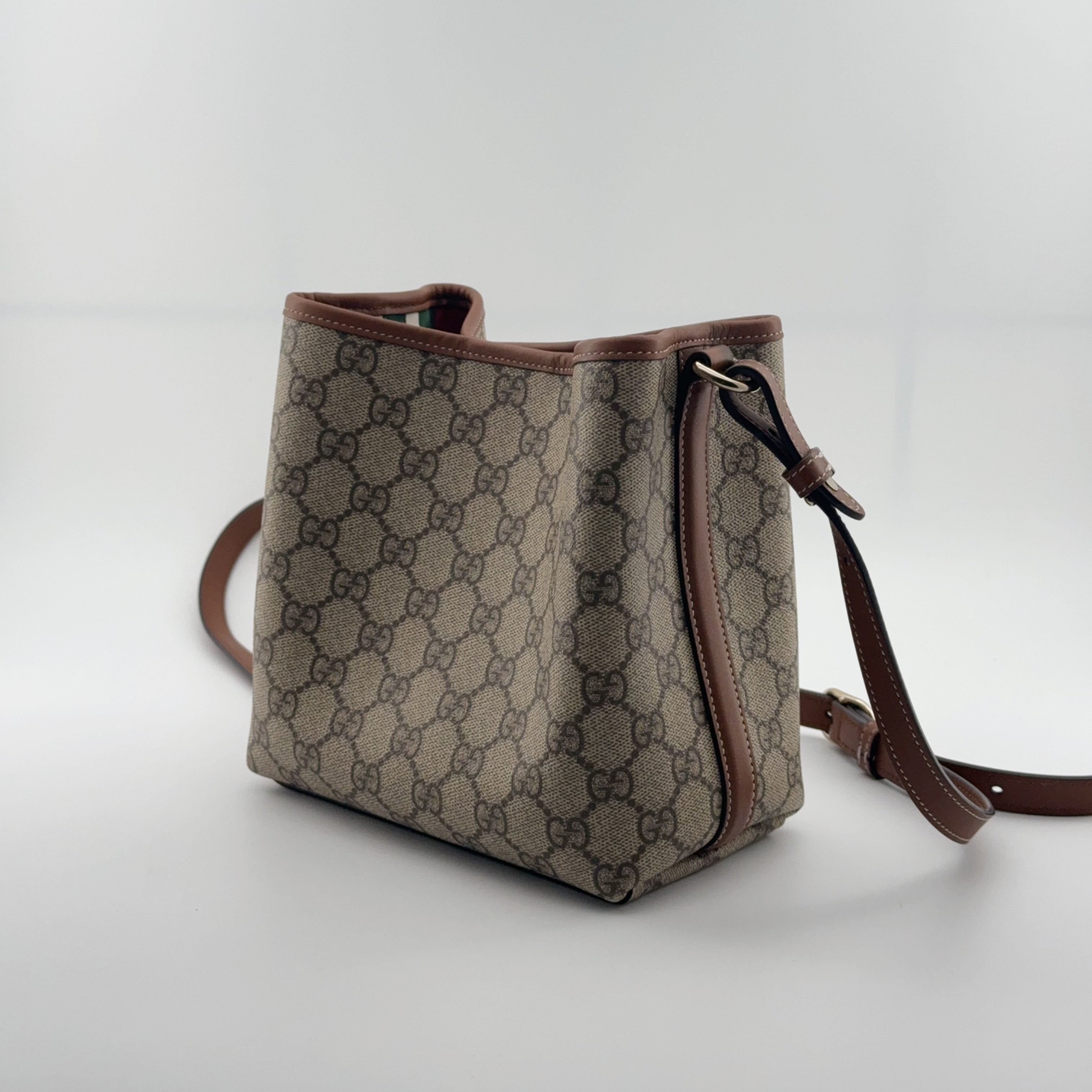 Gucci [New] GG Emblem Series Mini Shoulder Bag Bucket & Drawstring Bag 815118FAD6L9741