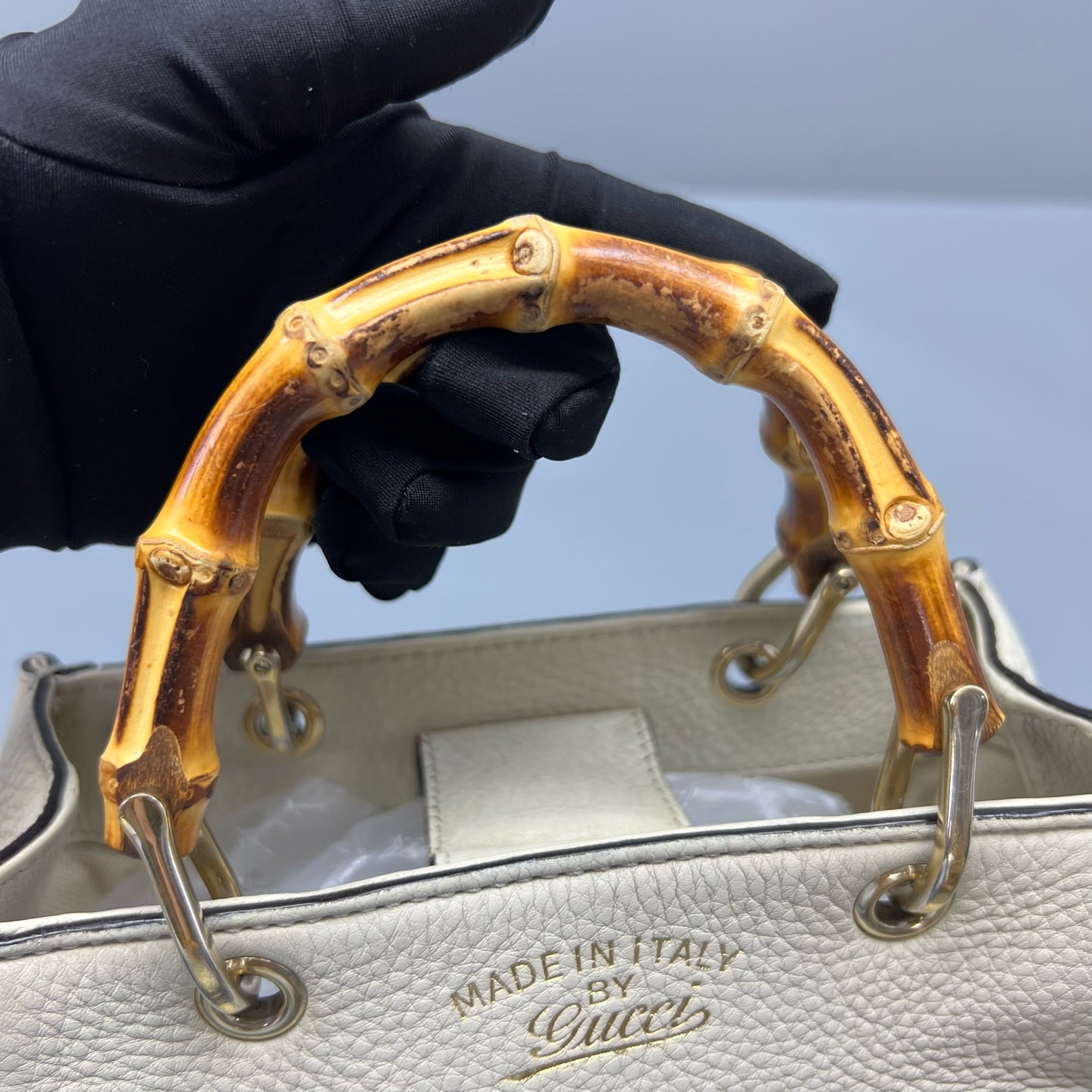 Gucci White Satchel