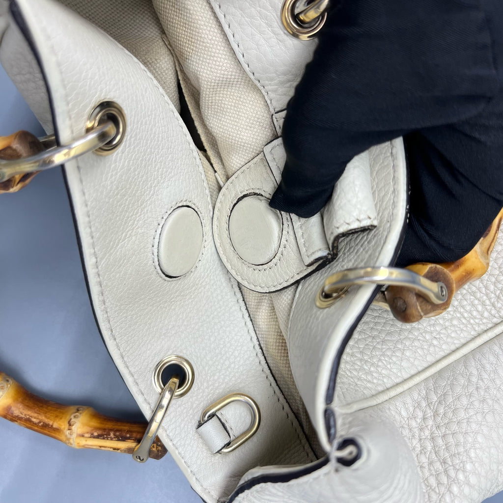 Gucci White Satchel
