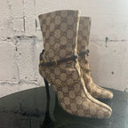 Gucci Bombshell Series Women’s Ankle Boots Leather Ankle boots 865529FAFZD9167