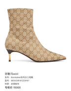 Gucci Bombshell Series Women’s Ankle Boots Leather Ankle boots 865529FAFZD9167