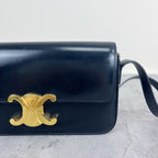Celine TRIOMPHE Glossy Cowhide Shoulder Bag 194143BF4.38NO