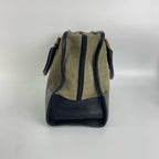 Loewe Alcantara Green Satchel