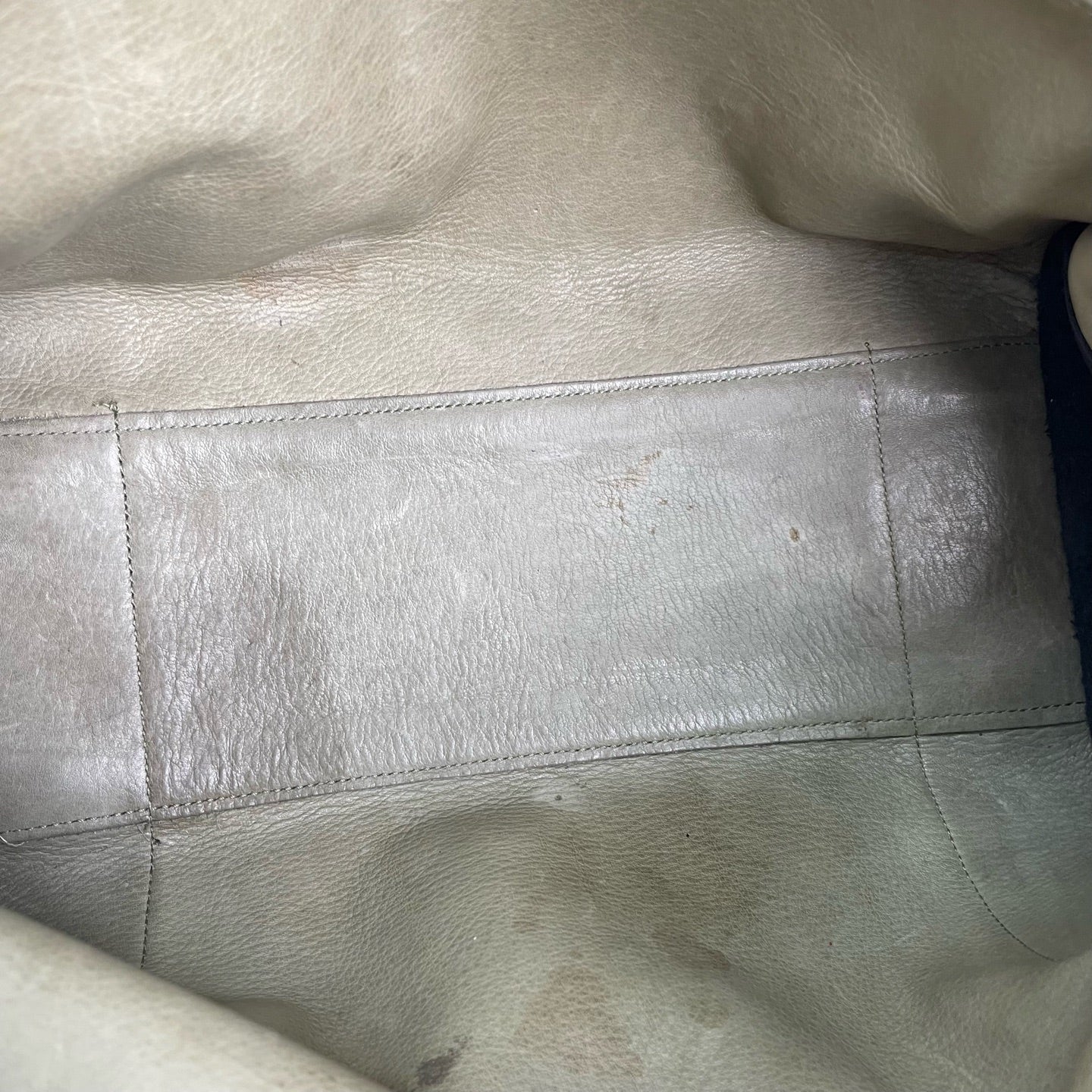 Loewe Alcantara Green Satchel