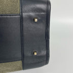 Loewe Alcantara Green Satchel