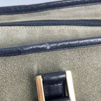 Loewe Alcantara Green Satchel
