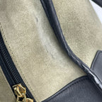 Loewe Alcantara Green Satchel
