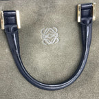 Loewe Alcantara Green Satchel