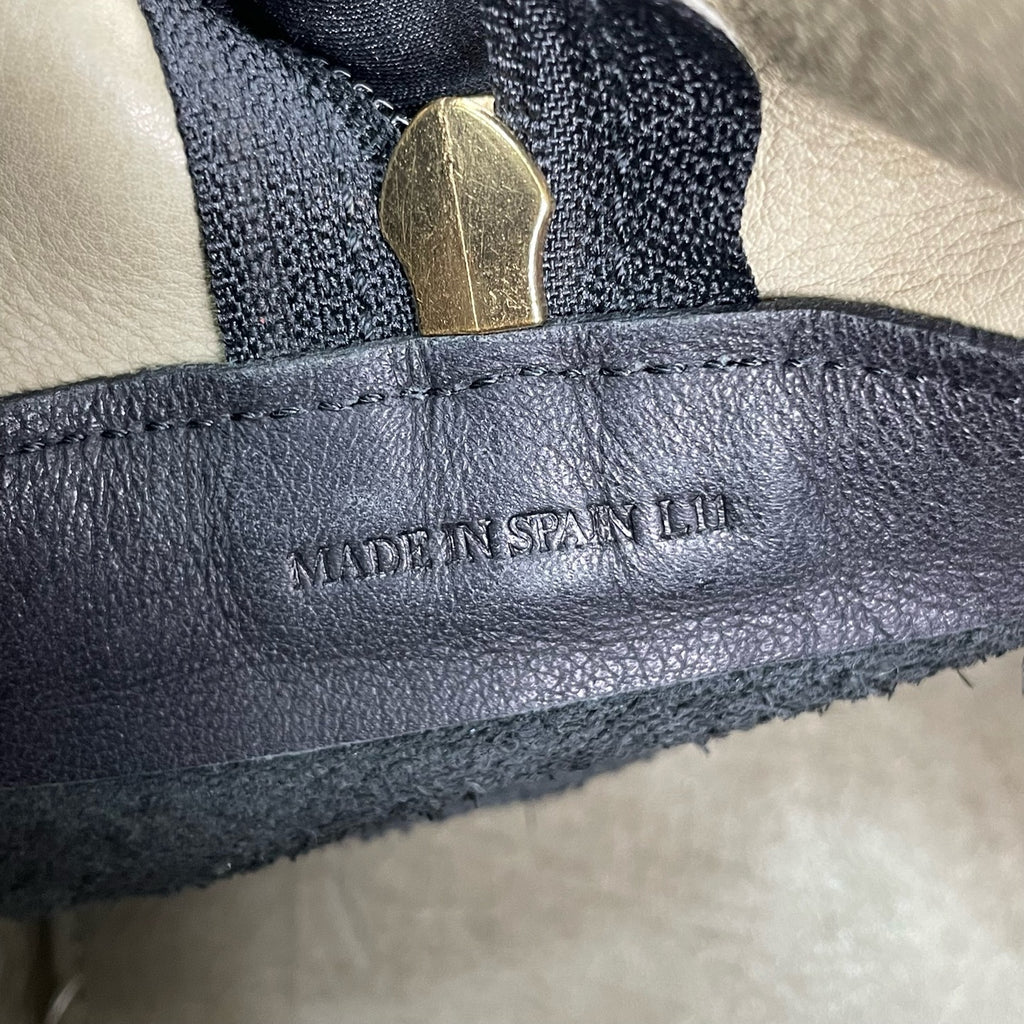 Loewe Alcantara Green Satchel