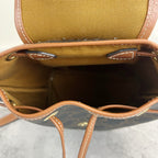 Celine FOLCO logo-print calf leather mini backpack Brown Backpack 197662CAS.04LU