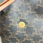 Celine FOLCO logo-print calf leather mini backpack Brown Backpack 197662CAS.04LU