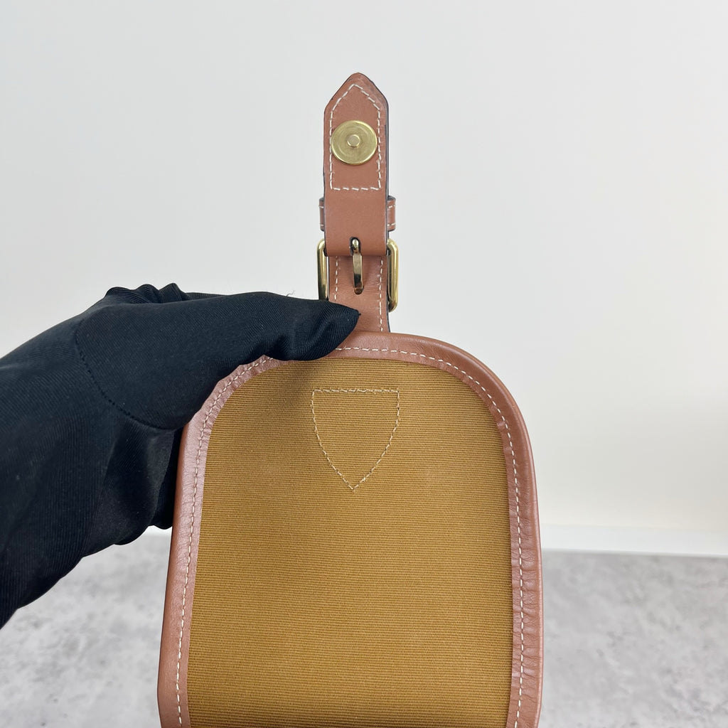 Celine FOLCO logo-print calf leather mini backpack Brown Backpack 197662CAS.04LU