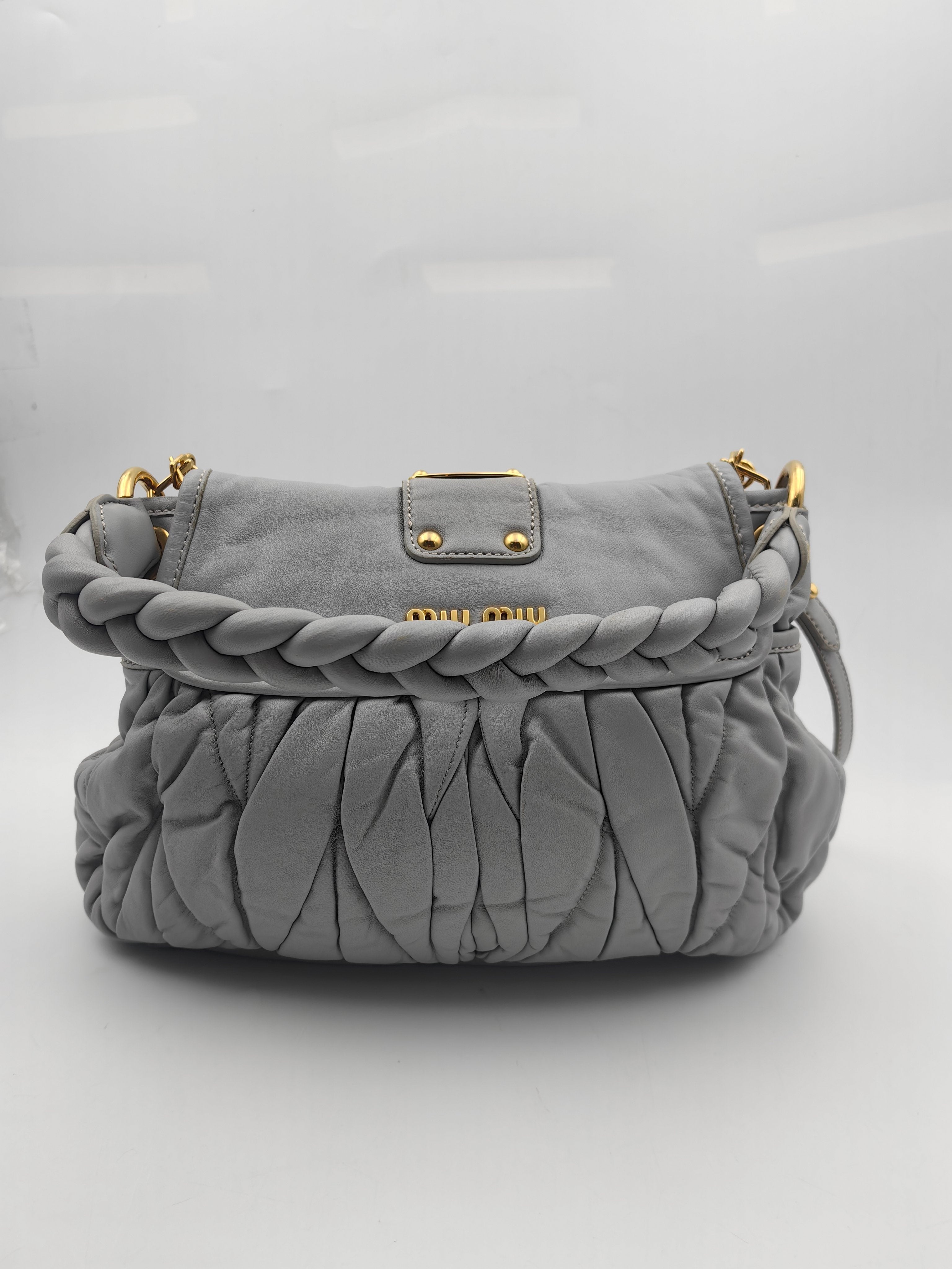 Miu Miu Gray Satchel