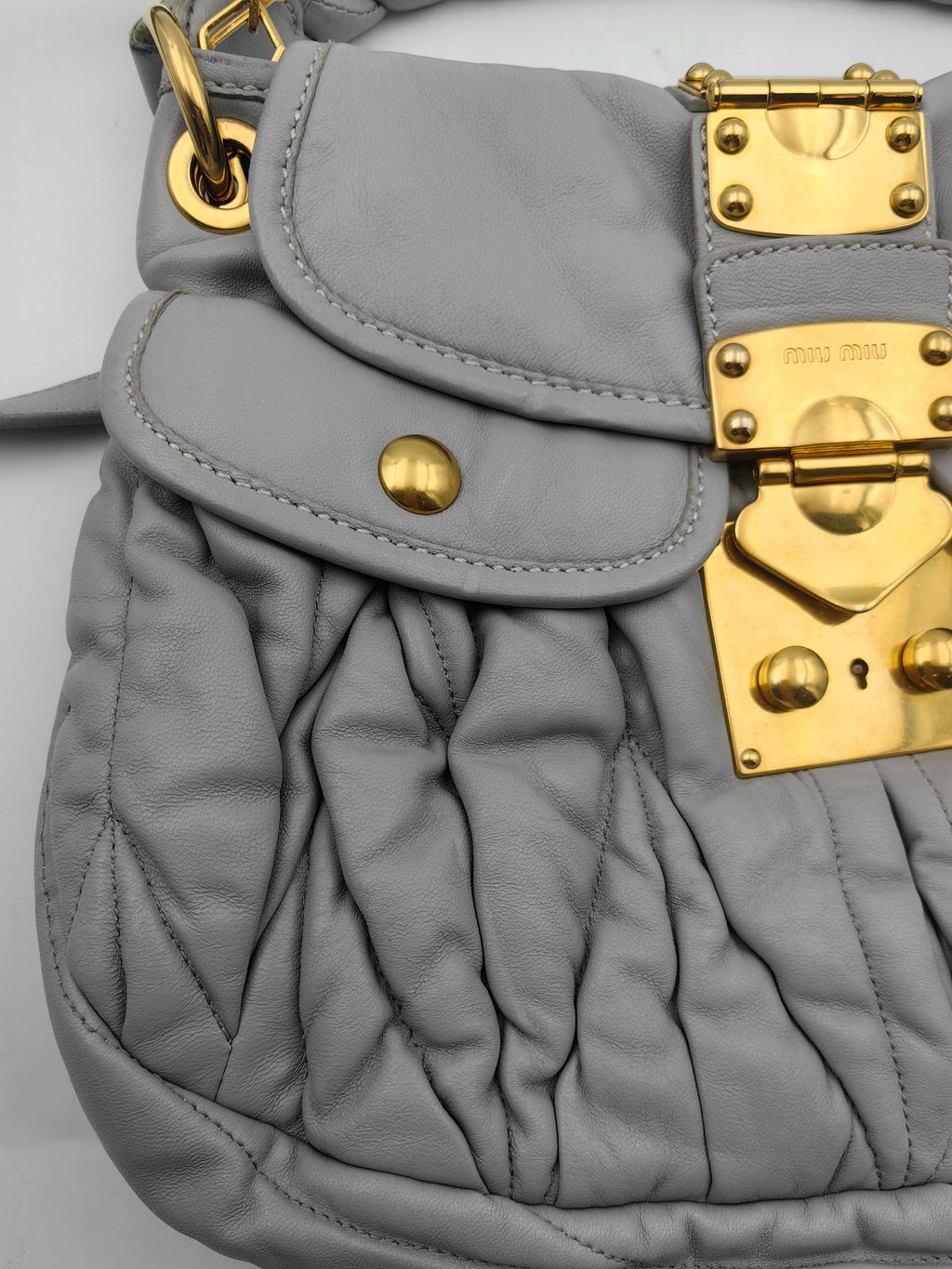 Miu Miu Gray Satchel