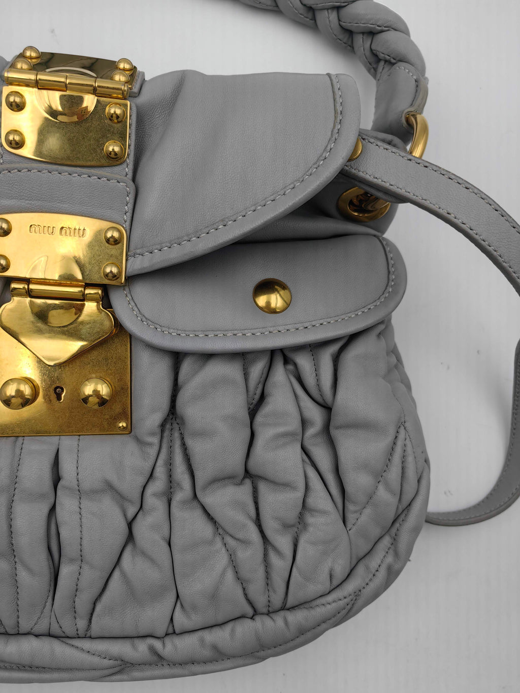 Miu Miu Gray Satchel