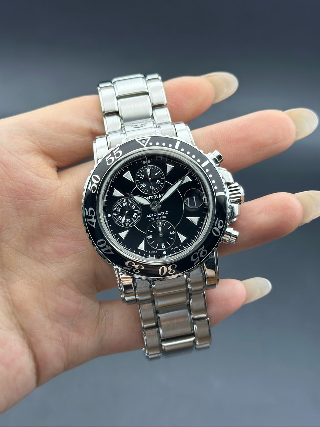 Montblanc Black Automatic (self-winding) watch