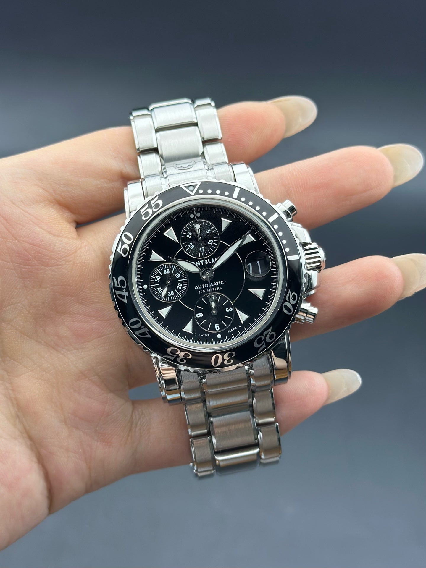 Montblanc Black Automatic (self-winding) watch