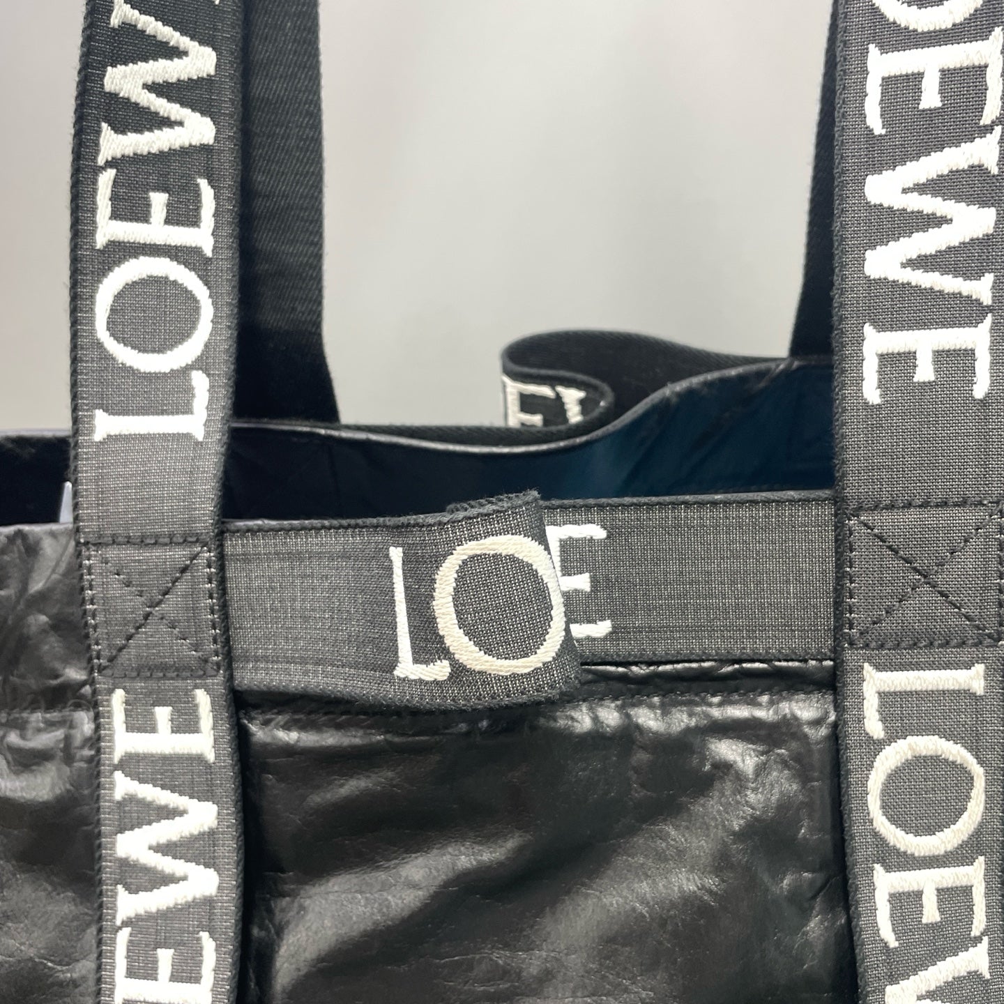 Loewe Leather Black Tote