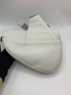Dior Leather White Saddle Bag