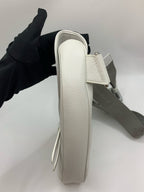 Dior Leather White Saddle Bag