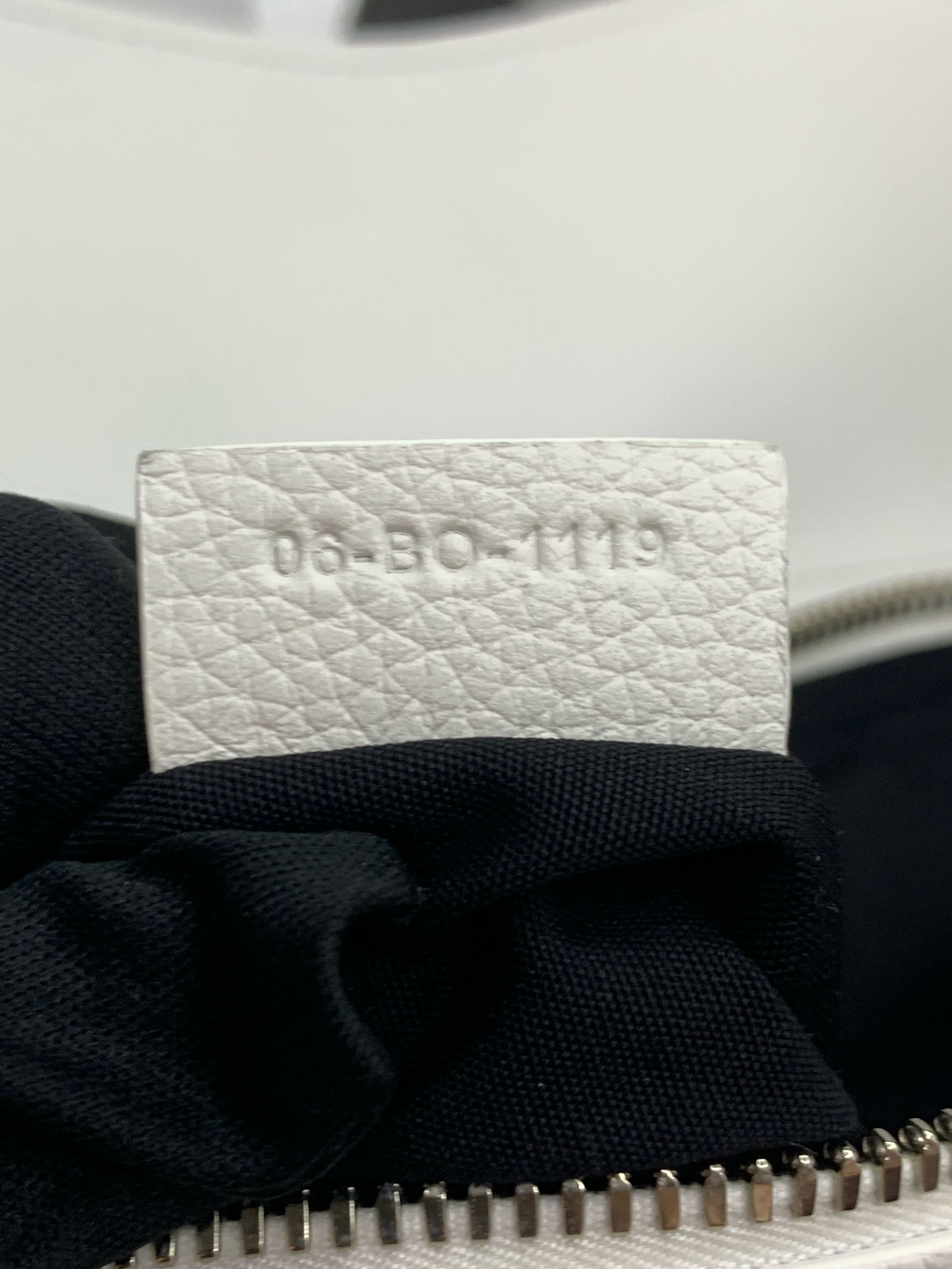 Dior Leather White Saddle Bag