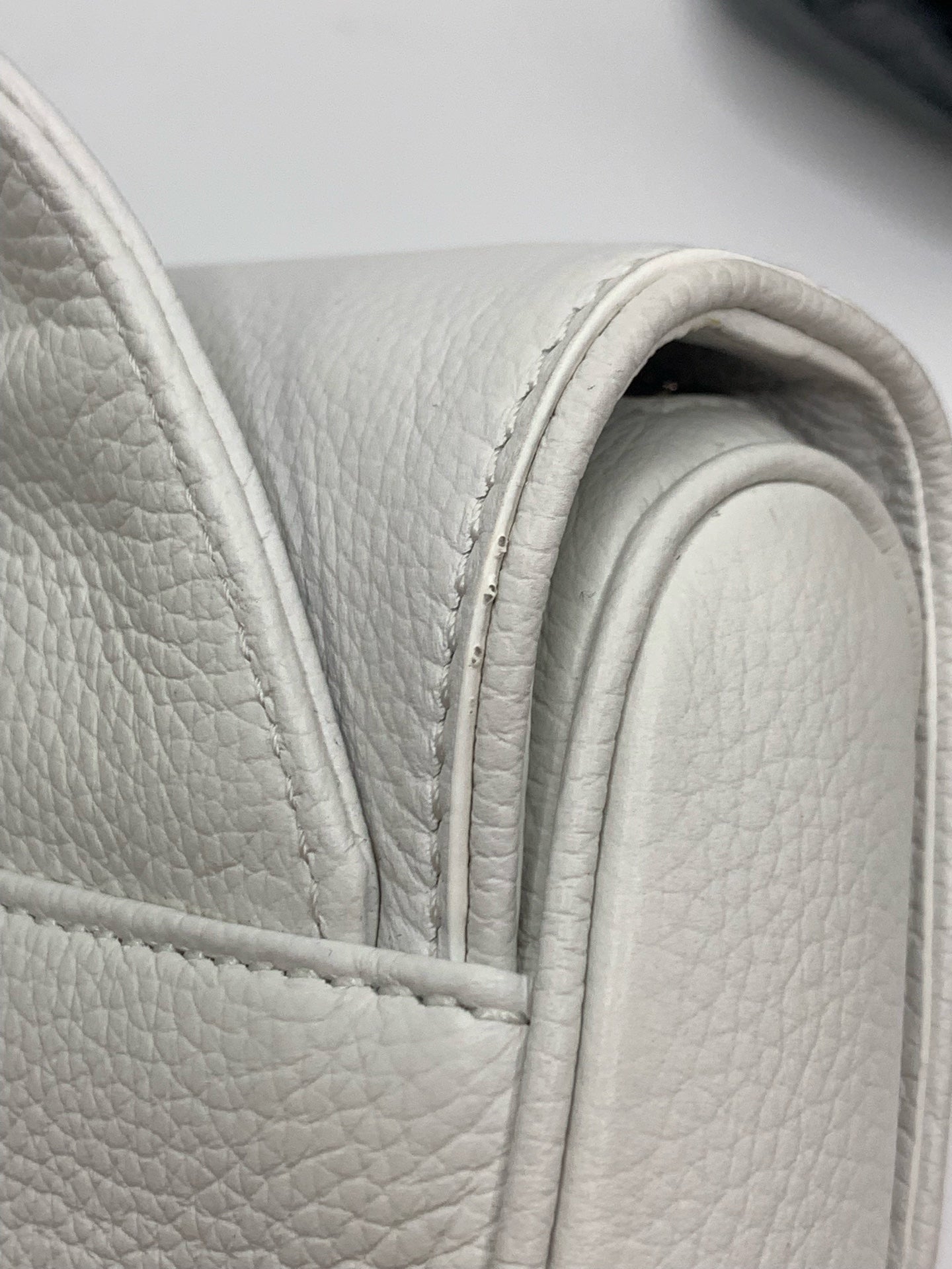 Dior Leather White Saddle Bag