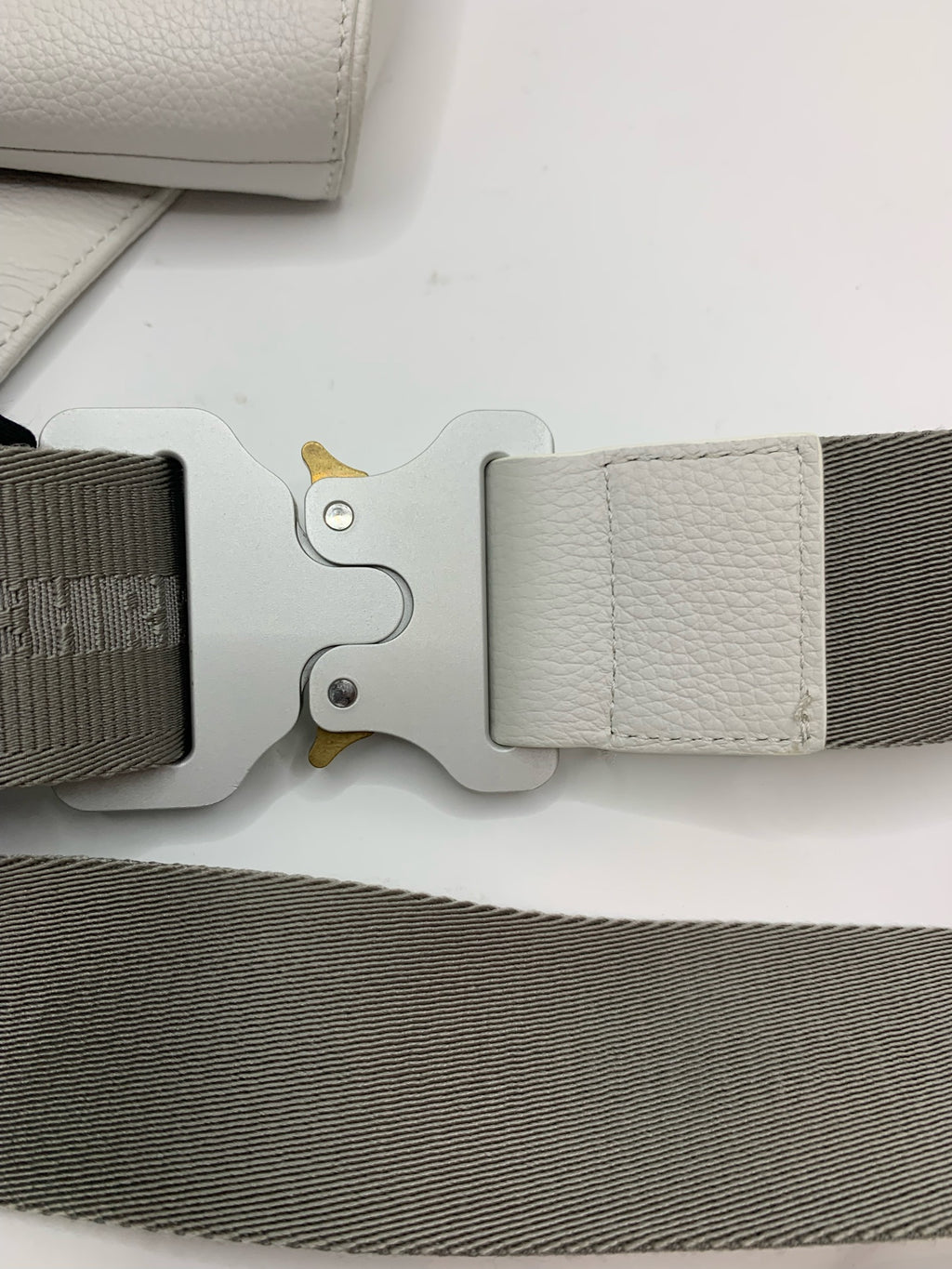 Dior Leather White Saddle Bag