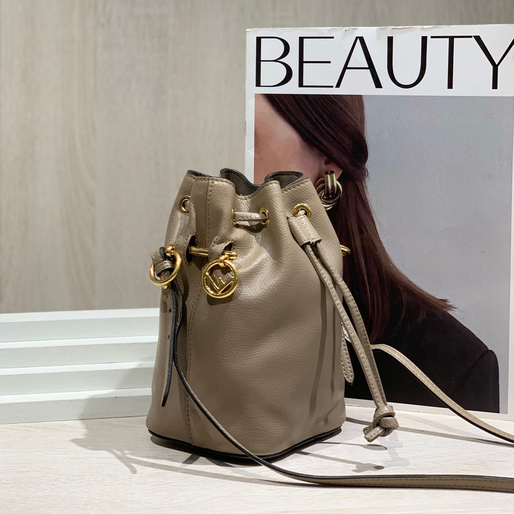 Fendi Handbag Bucket & Drawstring Bag 12 x 18 x 10 8BS010A18BF0E65