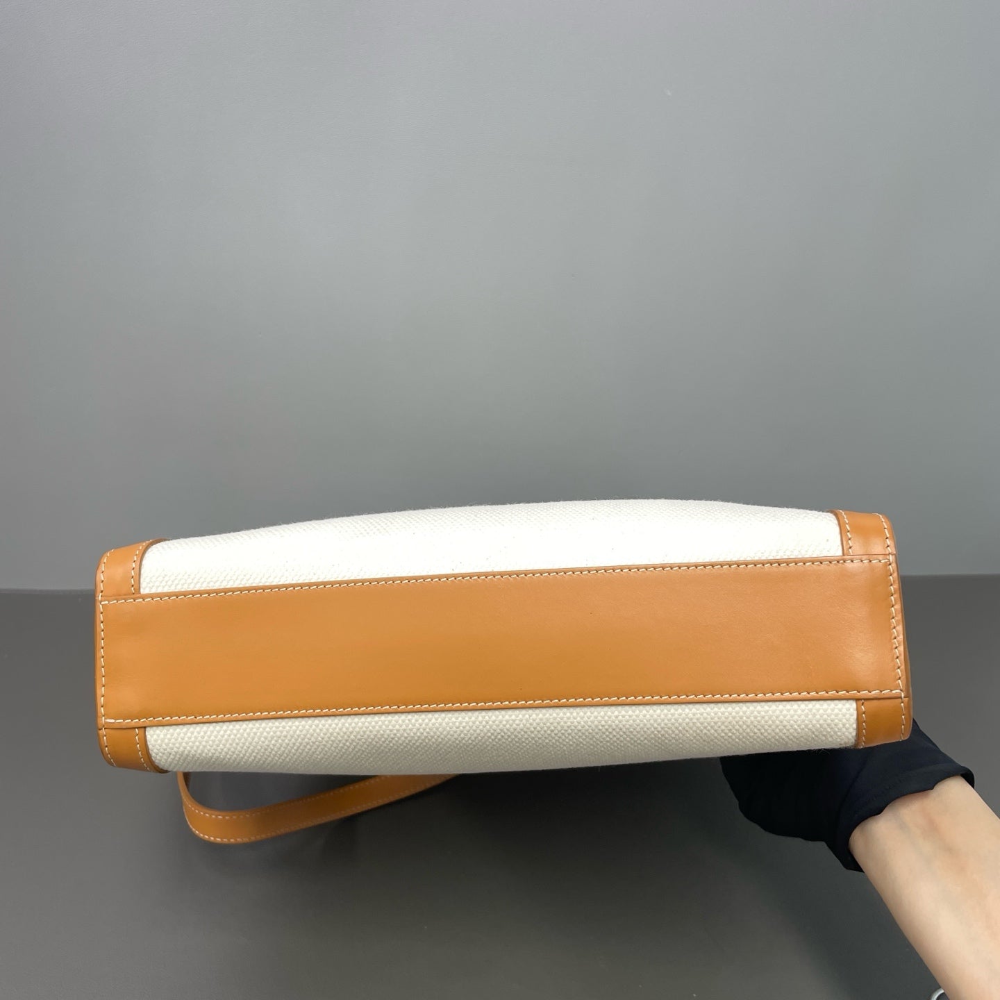 Celine Canvas Brown Shoulder Bag