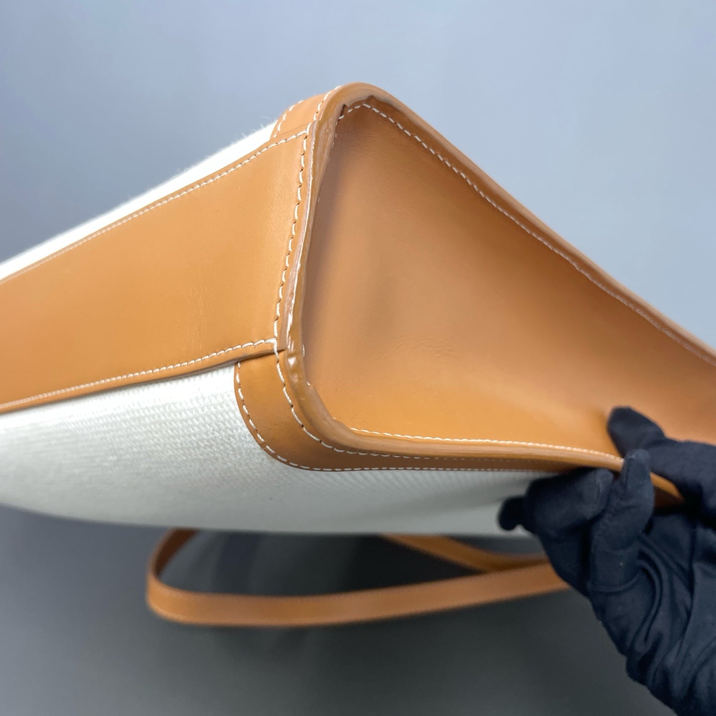 Celine Canvas Brown Shoulder Bag
