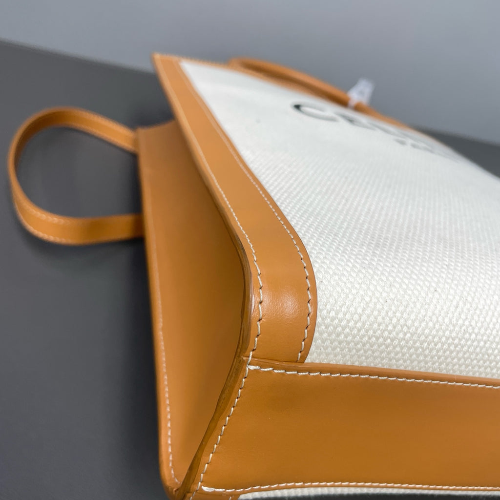 Celine Canvas Brown Shoulder Bag
