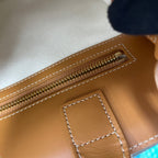 Celine Canvas Brown Shoulder Bag