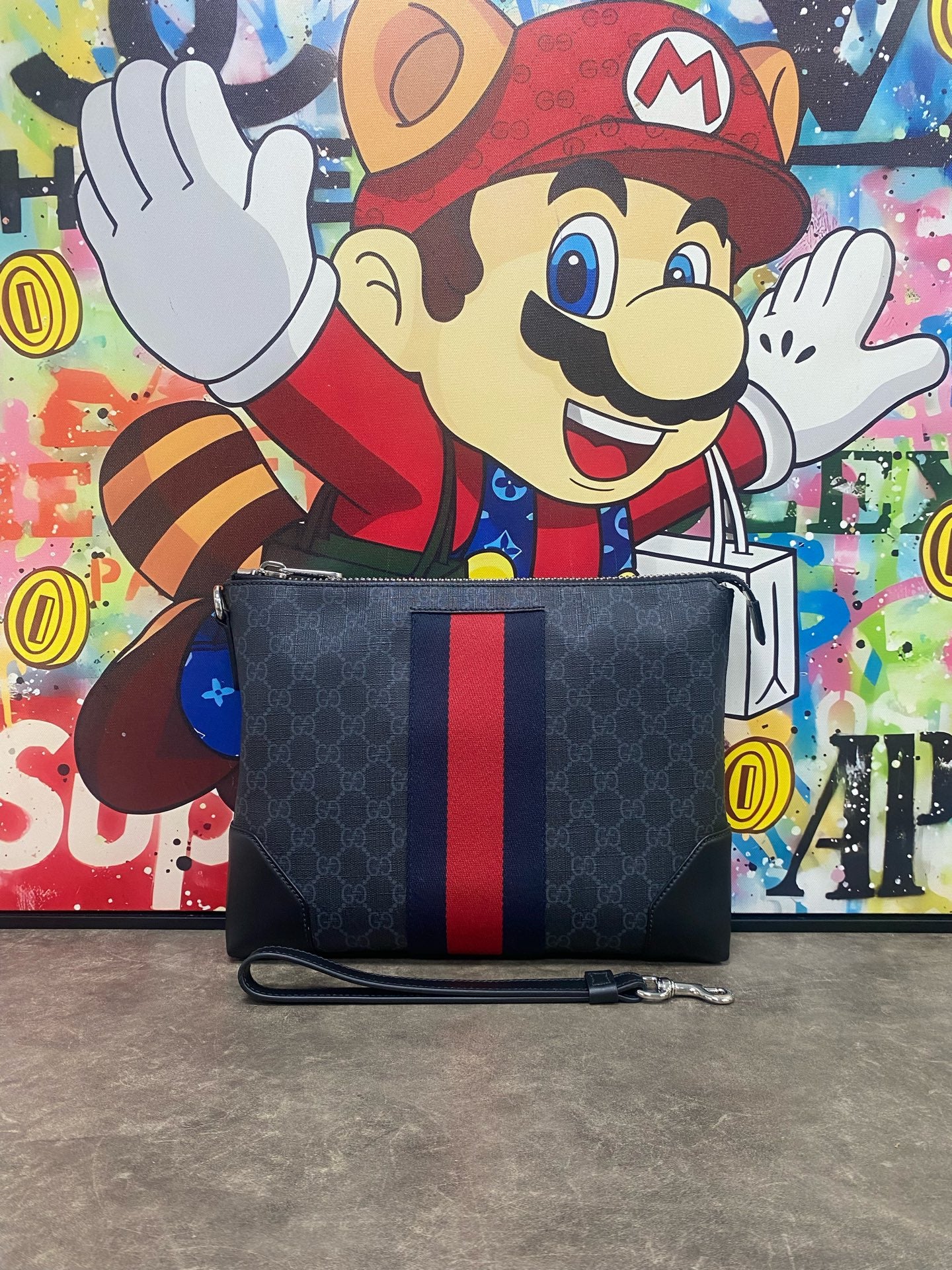 Gucci Canvas Black Clutch