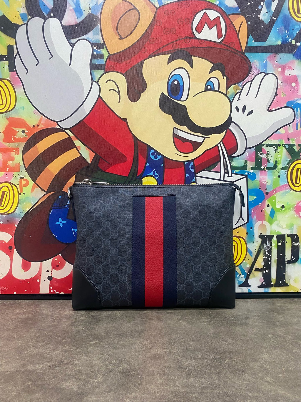 Gucci Canvas Black Clutch