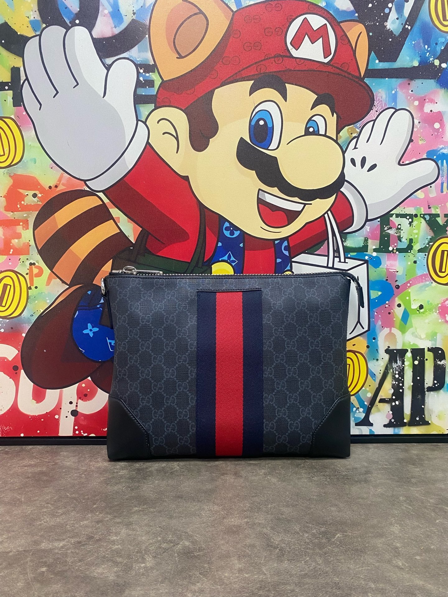 Gucci Canvas Black Clutch