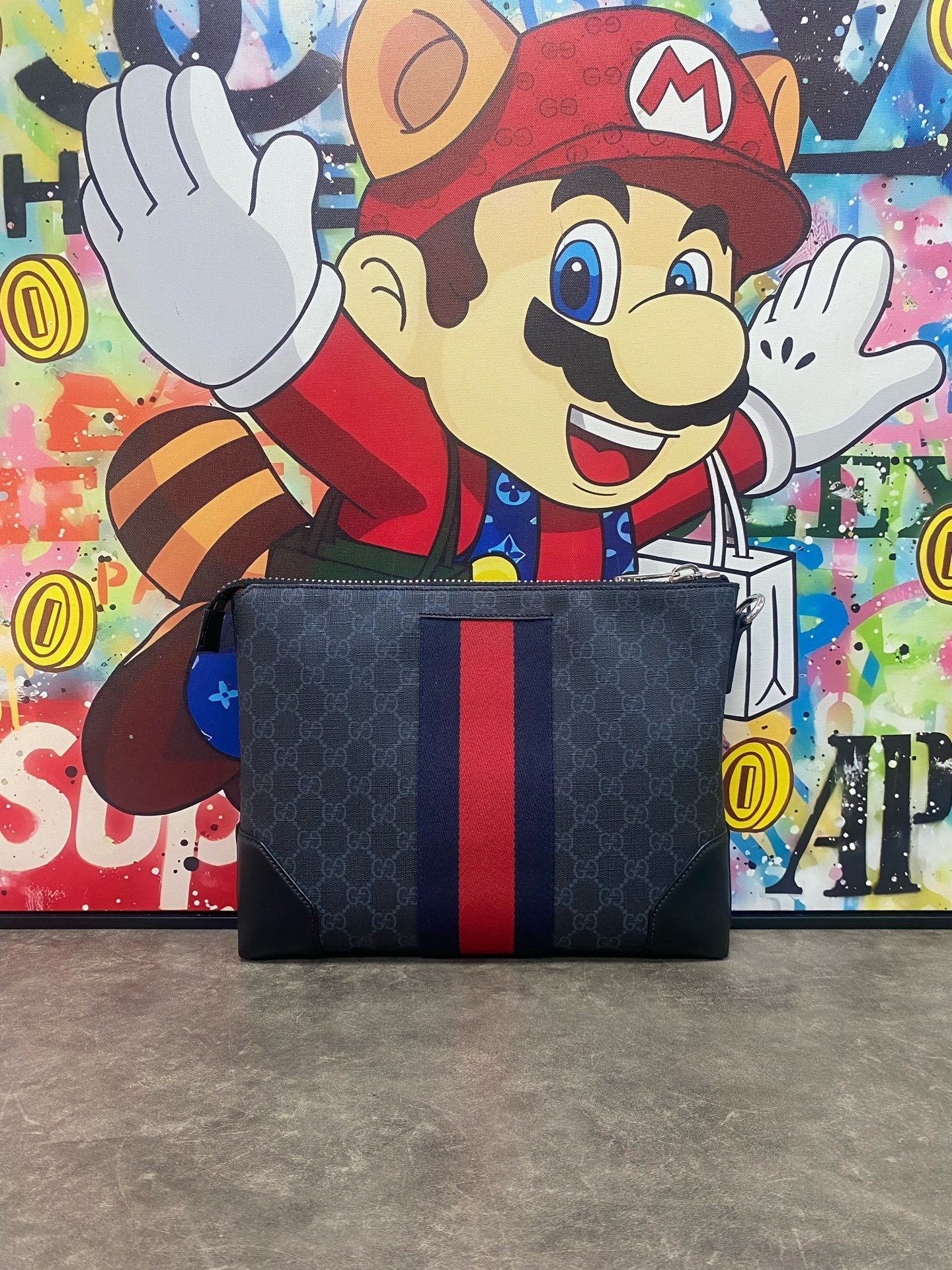 Gucci Canvas Black Clutch