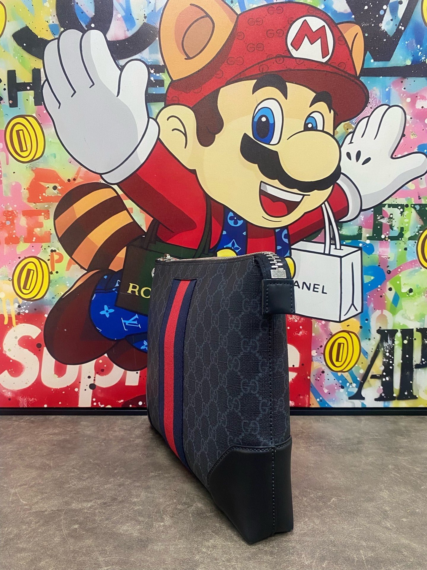 Gucci Canvas Black Clutch